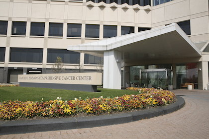 Entrance of Simmons Cancer Center