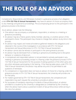 A thumbnail of the linked pdf: Role of An Advisor