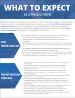 A thumbnail of the linked pdf: What to Expect - Respondents