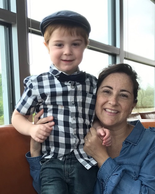 Gina Hann poses with her son Joseph.