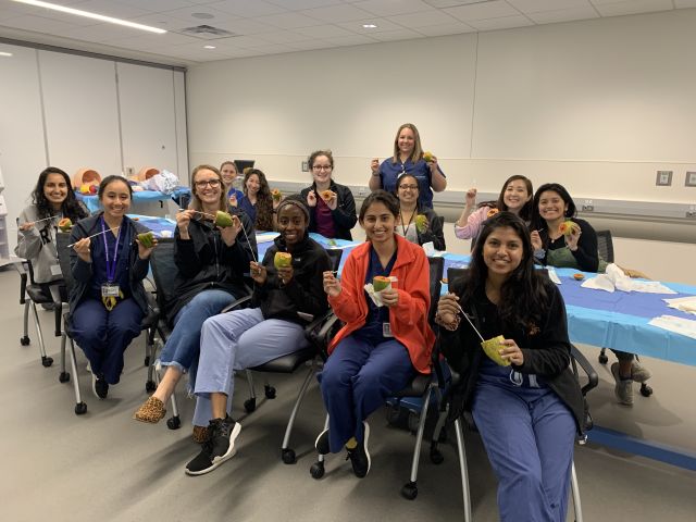 Group of medical students pose for the camera