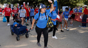 Our youngest participants roll through the Heart Walk in style.