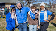 UT Southwestern friends and family members show off their spirit of community service.