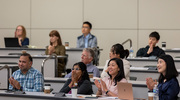 Audience members react to exciting research findings shared at this year’s forum.