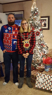 Maggie Gray, Radiation Oncology, with her husband Matt