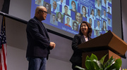UT Southwestern’s Steve Jiang, Ph.D., Vice Chair of Digital Health and AI, left, and Dr. Xie share how UTSW researchers are using artificial intelligence to enhance efficiency and safety in the clinic.