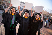 From left: Robyn Goettelman, Johnna Hartenstine, and Grace Walker, master of clinical nutrition graduates