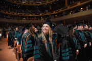 Graduating medical students attending commencement.