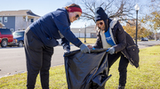 Community members put teamwork into action to beautify the neighborhood.