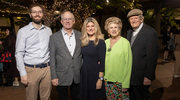 Dr. Lacritz shares the special night with her family. From left, Scott Lacritz, M.D. (son), Randy Pulitzer (husband), Laura Lacritz, Ph.D., Carole Ann Hoppenstein (mother), and Jay Hoppenstein, M.D. (father).