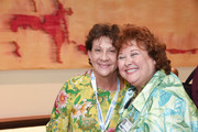 Retired nurse Marilyn Pitzinger; Associate Chief Nursing Officer Victoria England