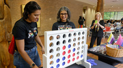 UTSW community members also enjoyed the event’s fun table games.