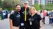 Event organizers include (from left) Todd Ichinaga, Senior Operations Manager, Auxiliary Services; Stuart Ravnik, Ph.D., Associate Dean in the Graduate School of Biomedical Sciences; and Suzette Smith, Director of Student Services.