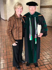 Dr. Gordon Green (right) and his wife, Jeanne Green.