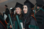 UTSW Medical School students in lobby following commencement