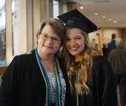 Left to Right: Dr. Laurette Dekat, Michelle Dye (Physician Assistant Studies)