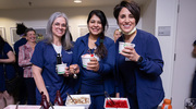 Smiles and ice cream toppings aplenty.