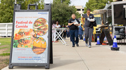 Festival de Comida gets underway on campus.