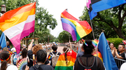 Members of the UTSW community and friends participate in the Dallas Pride Parade in support of the LGBTQIA+ community. UT Southwestern won the best walking group award at the June 2 event, which started at Fair Park. It was the third year for UTSW to participate. Pride Month events at UTSW also included a Pride Brunch at McDermott Plaza.