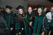 UTSW Medical School students in lobby following commencement