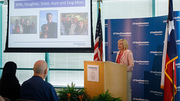 Keynote speaker Susan Hernandez, D.N.P., M.B.A., RN, Associate Vice President and Health System Chief Nurse Executive, talked about how the people at UT Southwestern drew her to a job opportunity here.