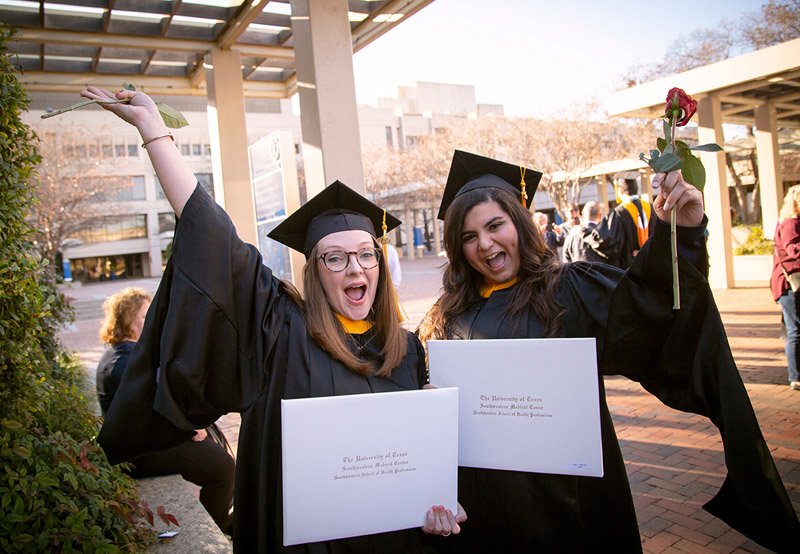 School of Health Professions students celebrate 2019 graduation CT