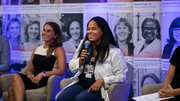 Honorees Assistant Professor of Obstetrics and Gynecology Maria Florian-Rodriguez, M.D., (right) and Dr. Conacci-Sorrell (left) were among five women who told inspiring stories to motivate young people and adults to pursue careers in STEMM (science, technology, engineering, math, and medicine) fields.