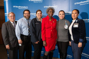 Ruben Esquivel, Rudy Rodriguez, Norma Carillo, Dr. Hannah Valantine, Judith Ramos, and Melody Bell