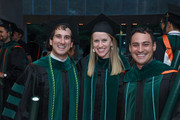 UTSW Medical School students in lobby following commencement