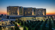 William P. Clements Jr. University Hospital, photographed this summer at dusk, celebrated its 10th anniversary in December. Since UT Southwestern’s flagship hospital opened on Dec. 6, 2014, annual inpatient admissions have increased by nearly 44%, Emergency Department visits grew 43%, and the volume of procedures and surgeries performed have risen by more than 135%.