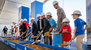 Leaders and benefactors of UT Southwestern and Children’s Health were joined by children at the groundbreaking ceremony for the new pediatric hospital on Oct. 1. The $5 billion pediatric campus, located across from William P. Clements Jr. University Hospital, will expand access to a full range of pediatric services from routine to complex, creating a one-of-a-kind hub for academic research, training, and the development of lifesaving technologies.