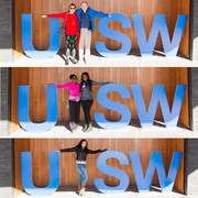 Attendees had some fun becoming one with UT Southwestern.