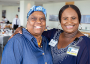 Faye Jenkins and Pattina Traylor smile for the camera.