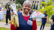 People also enjoyed more free eats throughout the day, including cotton candy.