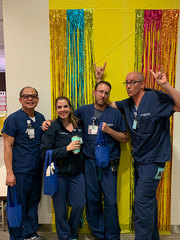 Colorful moments aplenty with the Venous Access team.<br /><br />Submitted by Julie Preston, Assistant Nurse Manager, Venous Access Team