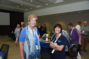 Retired nurse Cyndi Bridgman; retired nurse Winnie Wong