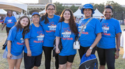 A team rocks their UTSW gear.