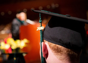 A graduate takes in the magnitude of the day.