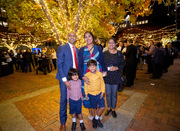 Dr. Aditya Bagrodia with his wife, Mona Bagrodia, sister-in-law Mridula Watt, and children Lalit (left) and Avi Bagrodia.