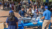 Street tacos are a massive hit and draw long lines of people.