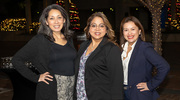 Enetra Ramirez, Maricela Mendez, and Cristy Garza take in the festivities.