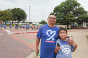 Parents brought children to the event.