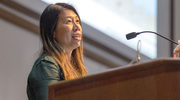 Josephine Ni, M.D., Assistant Professor of Internal Medicine, speaks about her research to examine how biofilm forms in the intestine, the roles of the extracellular matrix, and how iron impacts gut health. Her goal is to possibly use this information to regulate composition of gut microbiota with engineered strains and communities to treat gastrointestinal diseases.