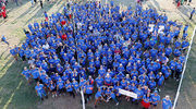 Attendees gather together to show their support for UTSW.