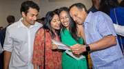 A big family hug goes to Roshni Thachil as loved ones read her match letter.