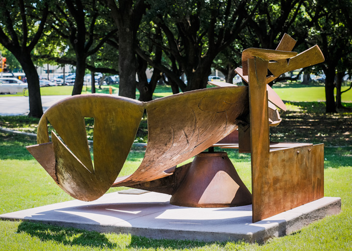 Sculpture honoring Dr. Frenkel