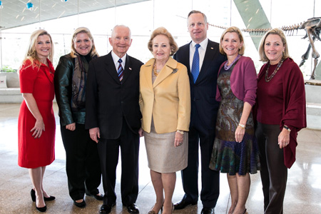 Perot family group photo at Perot museum