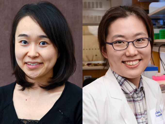 Drs. Emiko Uchikawa (left) and Eunhee Choi (right), co-lead authors of the study