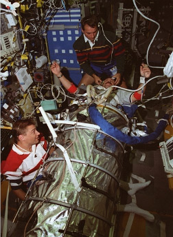 A UT Southwestern research project inside the 1998 Space Shuttle Columbia