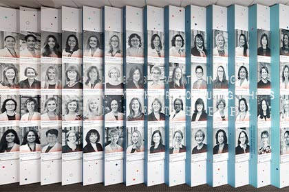 collage of photos of women on Women's Wall